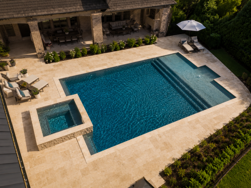 areal pool photo